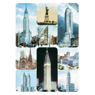 New York Postcards - Set of 9 Museum Magnets