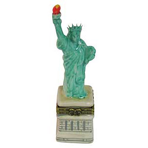 4H - Statue of Liberty, Porcelain Trinket Box