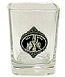 New York Souvenir Shot Glass with Pewter Emblem