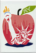 New York Big Apple Souvenir Magnet