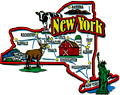 New York State - Refrigerator Magnet