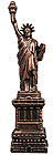 11.5H - Statue of Liberty Metal Replica, Copper