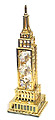 5H - Empire State Building Miniature in Gold w/ Austrian Crystals