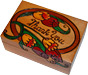 Wooden Box Carved with Thank You, 5-7/8L