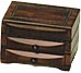 Wooden Polish Box - Box with Two Drawers, 5.75L