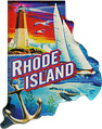 Rhode Island Scenes State Map - Large Acrylic Magnet