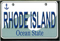 Rhode Island License Plate Souvenir Metal Magnet