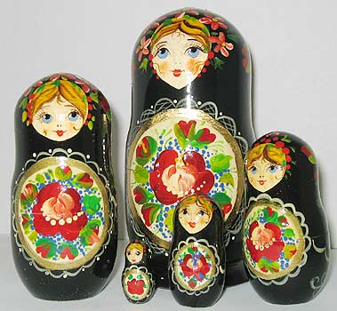 5.75 Doll Set 5 Nesting Dolls