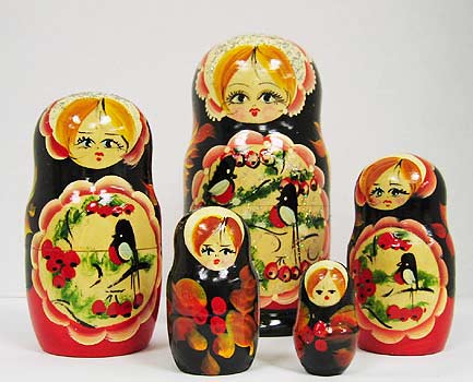 6.75 Doll Set 5 Nesting Dolls