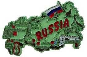 Map of Russia - Refrigerator Magnet