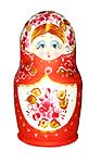 6 Doll Set 5 Nesting Dolls