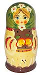 5.75 Doll Set 5 Nesting Dolls