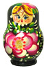 3 Miniature Russian Doll Set - 5 Nesting Dolls, Green