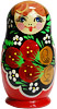 3 Miniature Russian Doll Set - 5 Nesting Dolls