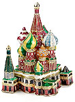 St. Basil's Cathedral Enamel Jeweled Trinket Box