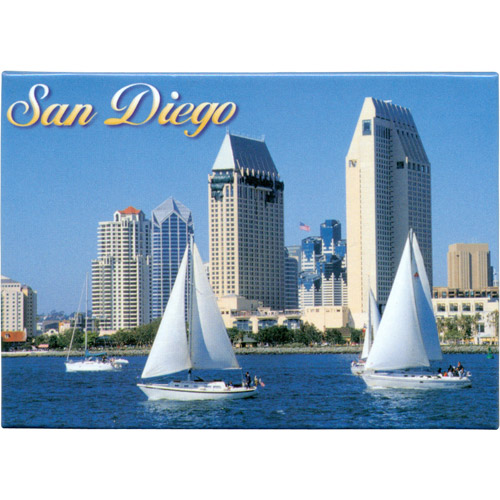 San Diego Sail Boats Souvenir Magnet