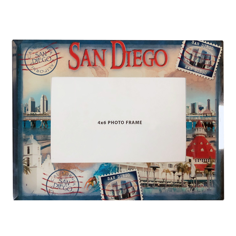 San Diego Souvenir Postal Stamp Picture Frame, 4x6