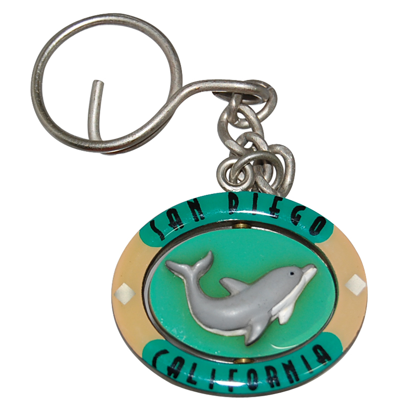 San Diego Key Chain, Spinning Dolphin