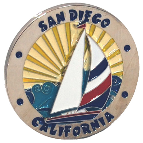 San Diego California Magnet, Sail Boat