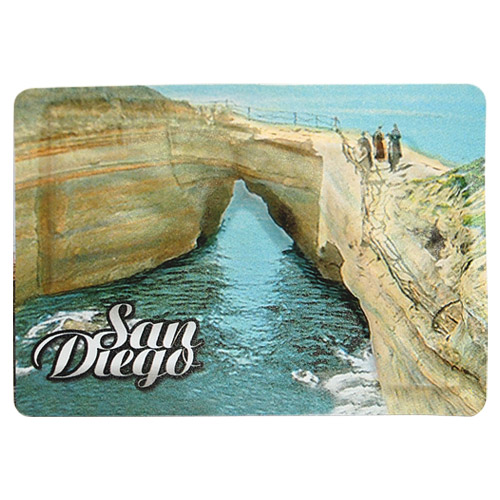 San Diego Sunset Cliffs Natural Park Cardboard Magnet