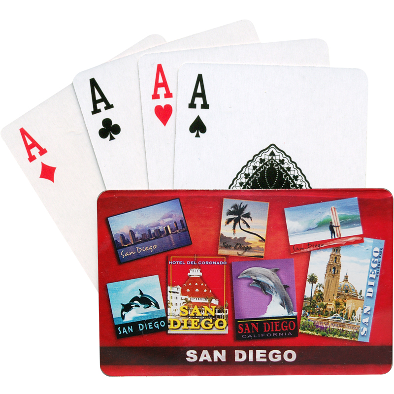 San Diego Playing Cards, Red Poster
