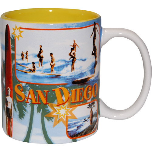 San Diego Surf Souvenir Ceramic Mug