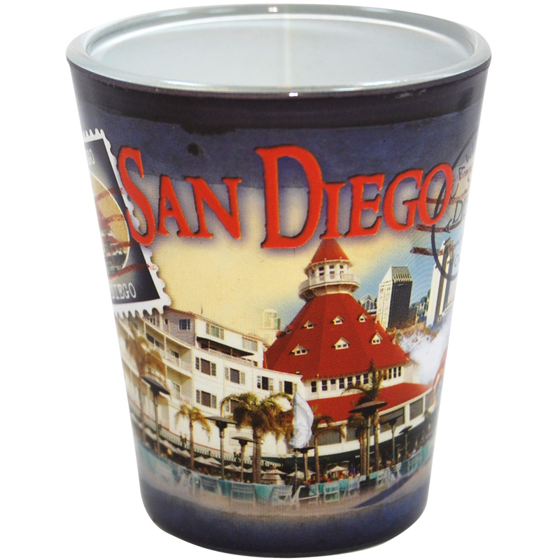 San Diego Souvenir Postal Shot Glass