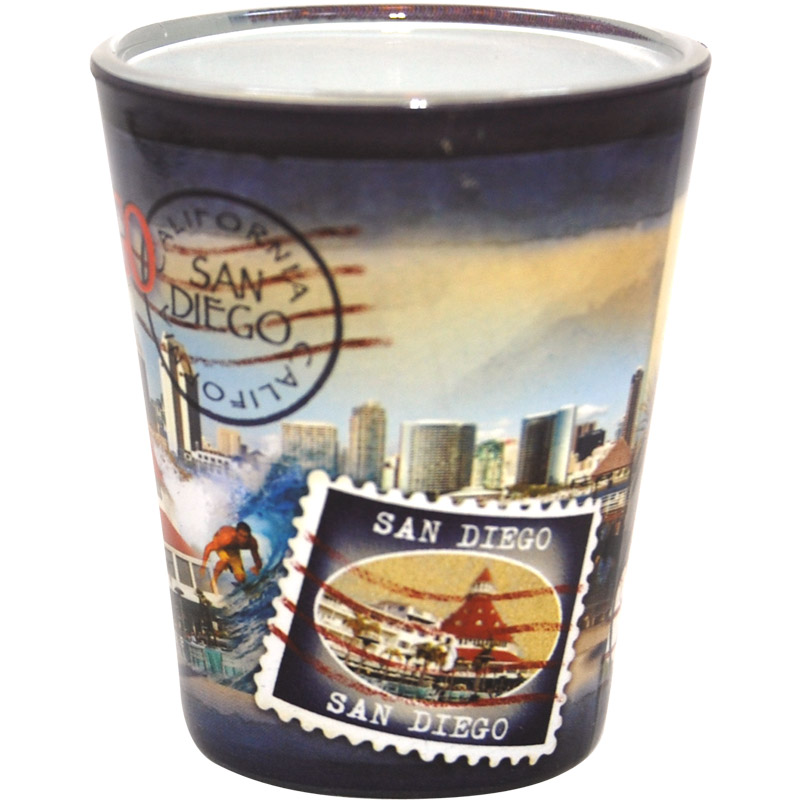 San Diego Souvenir Postal Shot Glass, photo-1