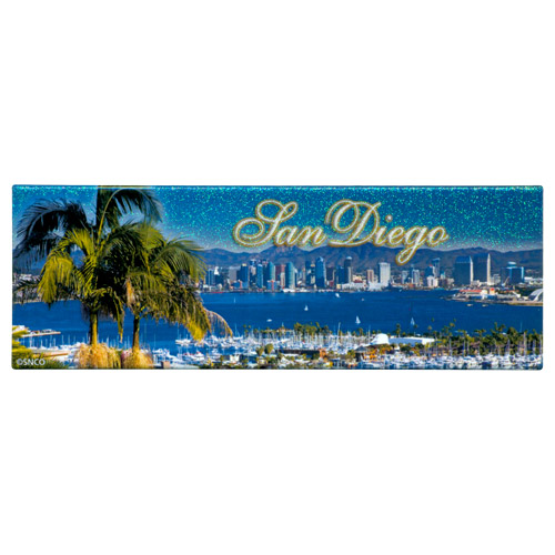 San Diego Skyline and Bay Panorama View Magnet