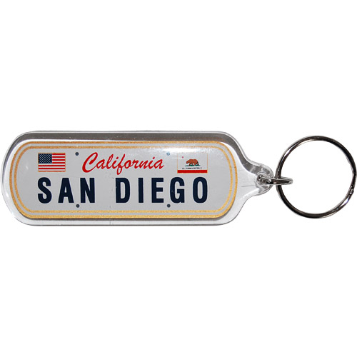 San Diego License Plate Key Chain