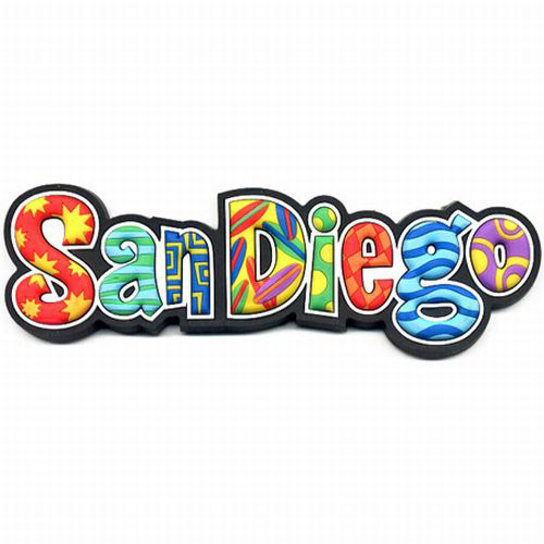 San Diego Colorful Spell-Out Magnet