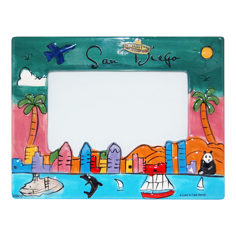 Hand-Painted San Diego Souvenir Picture Frame - 4