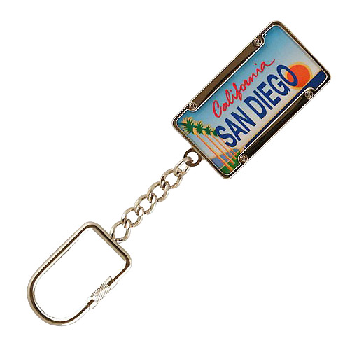 San Diego License Plate Key Chain