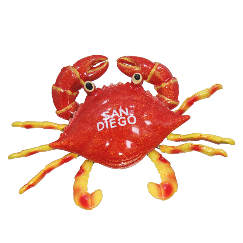 San Diego Beach Crab with Wiggly Legs, Souvenir Mag