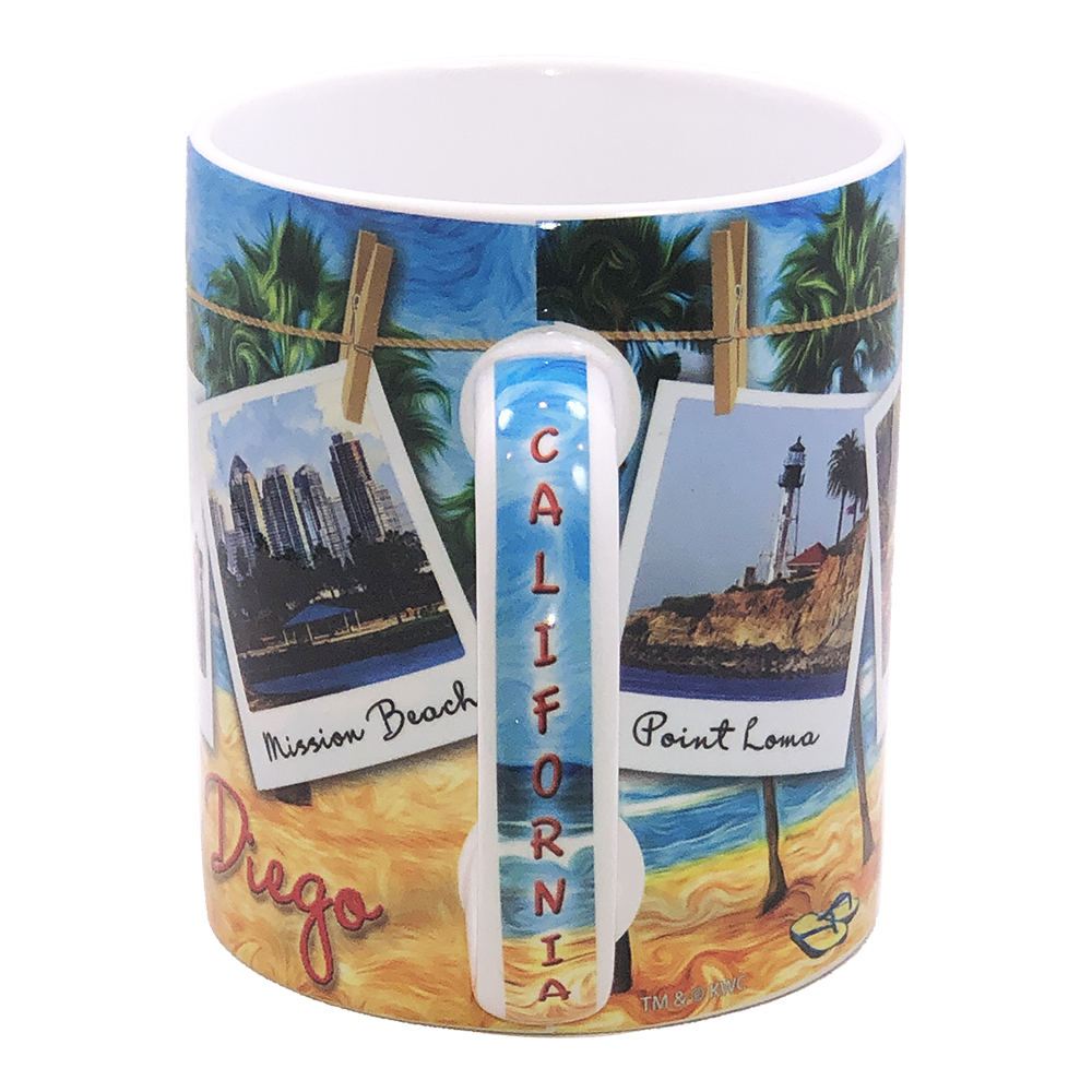 San Diego Souvenir Mug, Polaroid with Color, photo-3