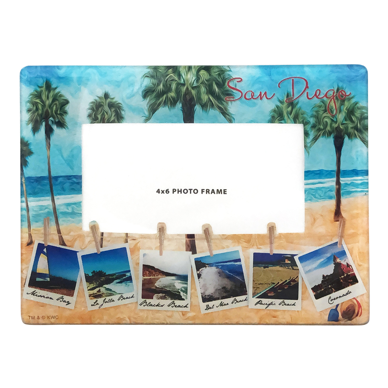 San Diego Souvenir Polaroid Picture Frame, 4"x6"
