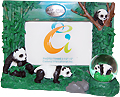 San Diego Panda Picture Frame with Snow Globe, 3.5 x 5 Photo