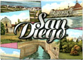 San Diego Historical Landmark Photos - Metal Magnet