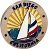 San Diego California Magnet, Sail Boat