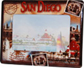 San Diego Souvenir Postal Picture Frame, 7L