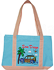 San Diego Souvenir Canvas Tote Bag - Small, 10.5L