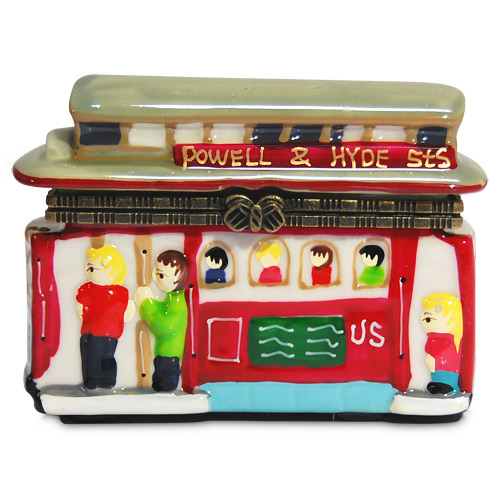 San Franciscos Cable Car - Porcelain Trinket Box