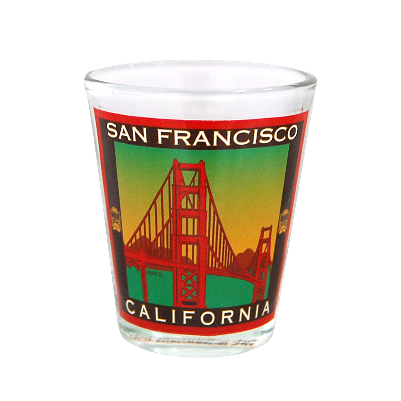 Golden Gate Bridge Poster Shot Glass