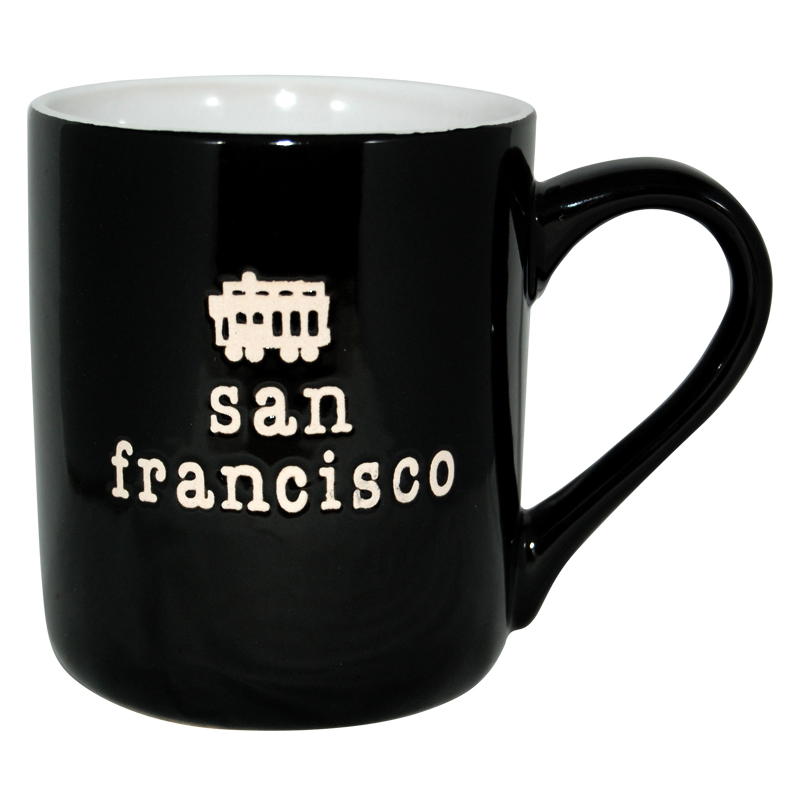 San Francisco Souvenir Mug, Black