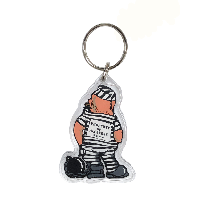 Alcatraz Prisoner Shaped Keychain, photo-1