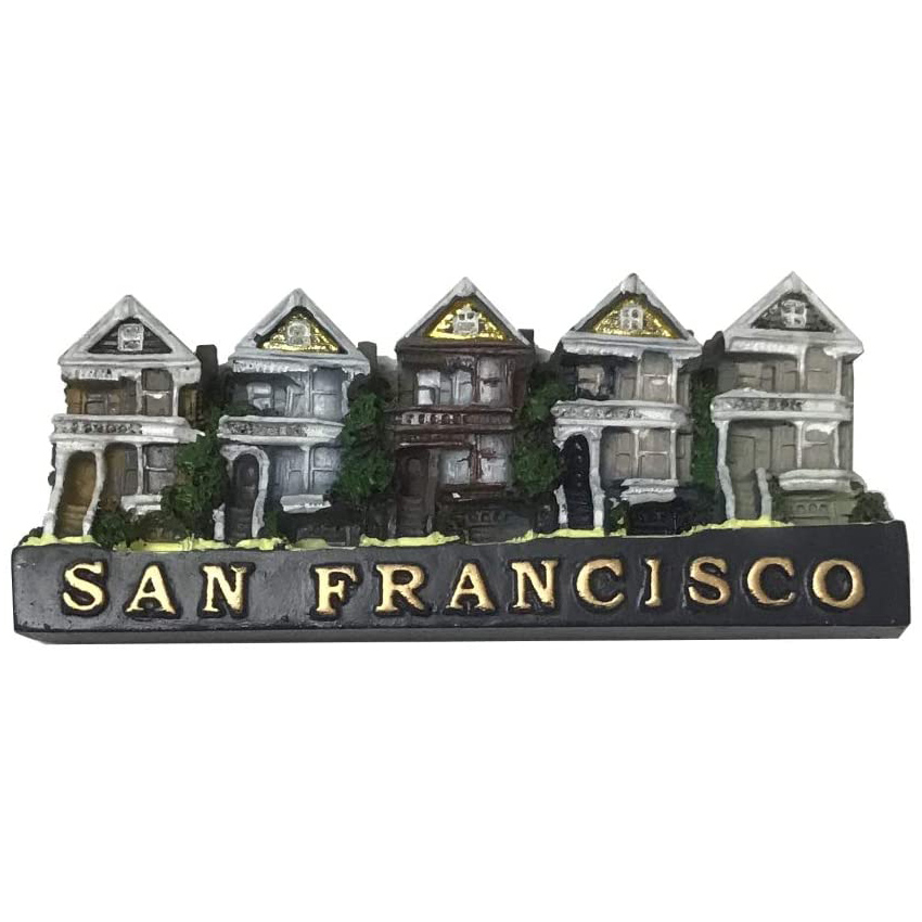 San Francisco - Victorian Style Building Fridge Magnet