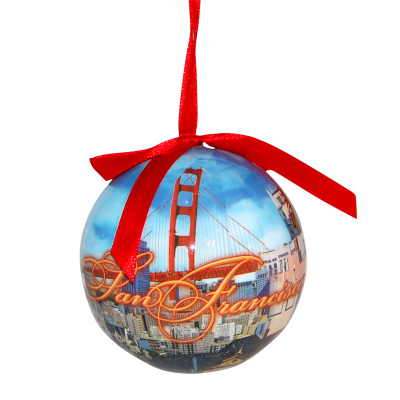 San Francisco Collage Ornament Ball, photo main
