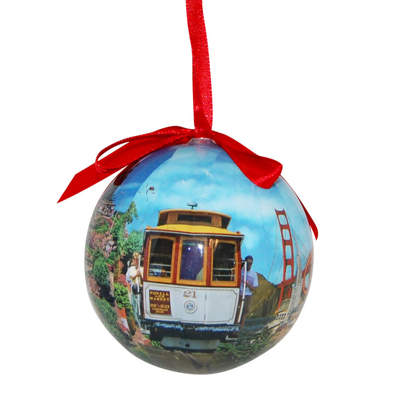 San Francisco Collage Ornament Ball, photo-1