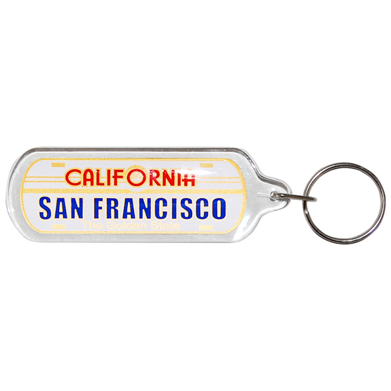 San Francisco License Plate Keychain