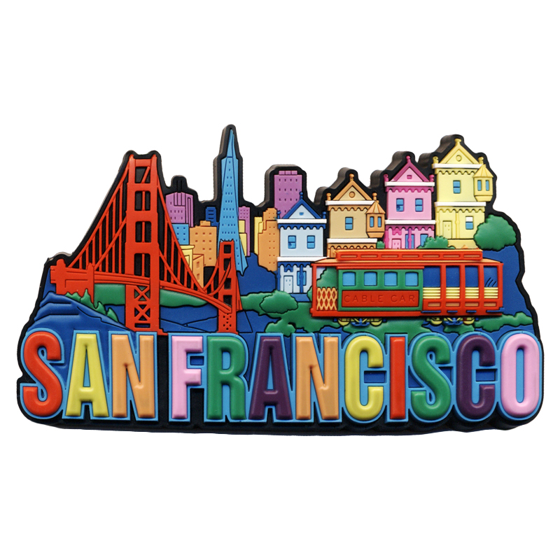 San Francisco Spell Out Letter Magnet